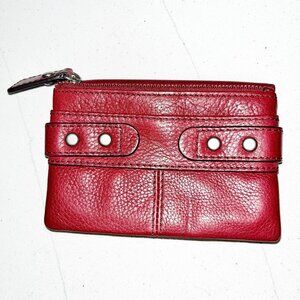 FOSSIL Women's Red Leather Wallet Beautiful NWOT